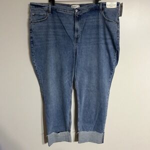 NWT Abercrombie & Fitch Ultra High Rise The Ankle Straight Jeans Size‎ 24 Long